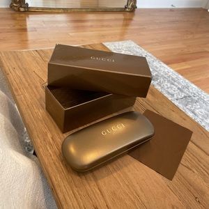 gucci glasses case & box